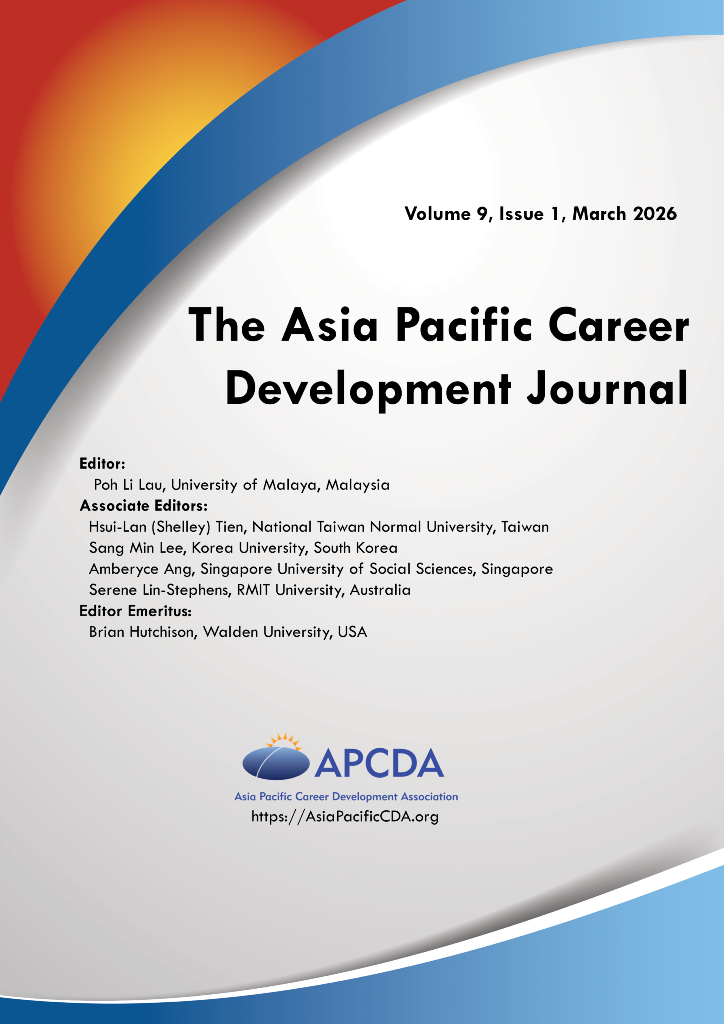 Asia Pacific Career Development Journal, Vol 9, No 1 - APCDA